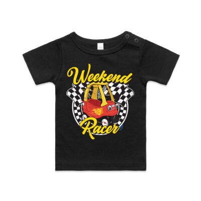 Weekend Racer - Yellow Coupe | Baby Tee | Size 0-24months Thumbnail
