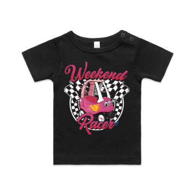 Weekend Racer - Pink Coupe | Baby Tee | Size 0-24months Thumbnail
